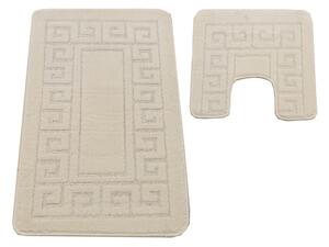 Sada koupelnových koberečků Montana Ethnic Pearl White