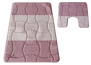 Sada koupelnových koberečků Montana Sariyer XL Dusty Rose