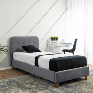 Jednolůžková postel 90 cm Dictador (tmavě šedá) (s roštem). 1119048