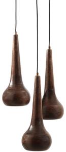 Hoorns Ořechové závěsné světlo Mumba 33 cm