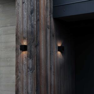 Ideal Lux Venkovní nástěnné LED svítidlo ATOM d.10cm Barva: Černá