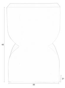 Béžová kovová stolička ZUIVER CONES 45 cm