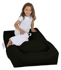 Atelier del Sofa Zahradní sedací vak Kids Single Seat Pouffe - Black, Černá