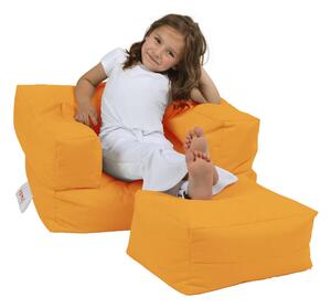 Atelier del Sofa Zahradní sedací vak Kids Single Seat Pouffe - Orange, Oranžová