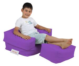 Atelier del Sofa Zahradní sedací vak Kids Single Seat Pouffe - Purple, Purpurová