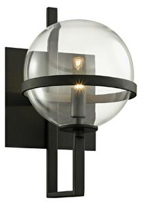 HUDSON VALLEY nástěnné svítidlo ELLIOT kov/sklo černá/čirá G9 1x6W B6221-CE
