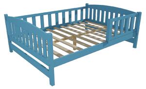 Vomaks Dětská postel DP 002 XL se zábranou Rozměr: 140 x 200 cm, Barva: barva modrá