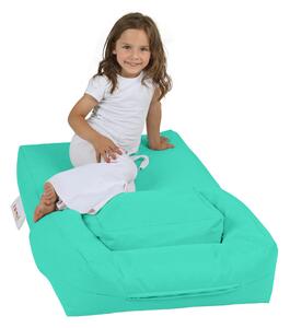 Atelier del Sofa Zahradní sedací vak Kids Single Seat Pouffe - Turquoise, Tyrkysová