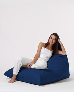 Atelier del Sofa Zahradní sedací vak Pyramid Big Bed Pouf - Dark Blue, Tmavá Modrá