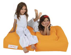 Atelier del Sofa Zahradní sedací vak Kids Double Seat Pouf - Orange, Oranžová