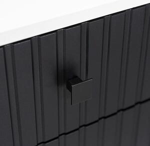 Obývací stěna SALSA | bílá/černá | 3D povrch