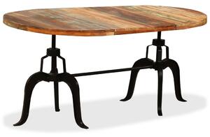 Jídelní stůl masivní recyklované dřevo a ocel 180 cm