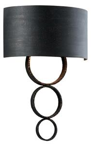 HUDSON VALLEY nástěnné svítidlo RIVINGTON kov černá E14 2x60W B7232-CE