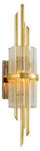 HUDSON VALLEY nástěnné svítidlo SYMPHONY kov/sklo zlatá/čirá E14 1x60W 257-12-CE