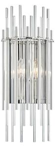 HUDSON VALLEY nástěnné svítidlo WALLIS ocel/sklo nikl/čirá E14 2x40W 6300-PN-CE