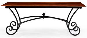 Konferenční stolek s oblými nohami dřevo sheesham 110x60x39 cm