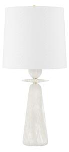 HUDSON VALLEY stolní lampa MONTGOMERY mosaz/textil staromosaz/bílá E27 1x75W L1595-AGB-CE