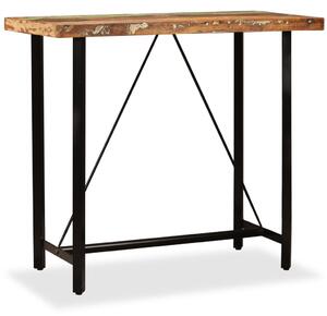 Vida XL Barový stůl masivní recyklované dřevo 120 x 60 x 107 cm