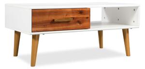 Konferenční stolek masivní akáciové dřevo 90 x 50 x 40 cm