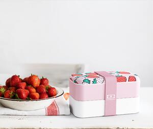 Svačinový box MonBento Original Graphic | Strawberry, jahody