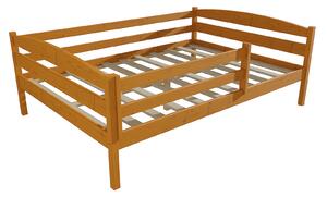 Vomaks Dětská postel DP 020 XL se zábranou Rozměr: 120 x 200 cm, Barva: moření olše