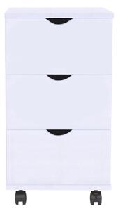 Komoda se zásuvkami 33 x 45 x 60 cm bílá