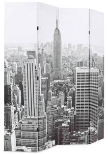 Skládací paraván 160 x 170 cm Denní New York černobílý