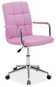 Kancelářská židle ELZA růžová ekokůže