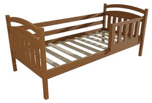 Vomaks Dětská postel DP 001 se zábranou Rozměr: 90 x 160 cm, Barva: moření olše