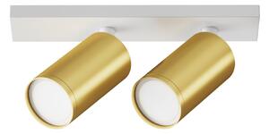 Maytoni Moderní stropní svítidlo FOCUS S, v. 12 cm, 2xGU10 Barva: Bílá/zlatá
