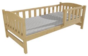Vomaks Dětská postel DP 002 se zábranou Rozměr: 70 x 160 cm, Barva: moření dub