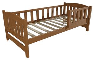Vomaks Dětská postel DP 002 se zábranou Rozměr: 90 x 160 cm, Barva: moření dub