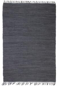 Ručně tkaný koberec Chindi bavlna 80 x 160 cm antracitový