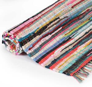 Ručně tkaný koberec Chindi bavlna 80 x 160 cm vícebarevný