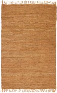 Ručně tkaný koberec Chindi kůže 120 x 170 cm snědý