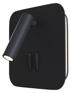 Maytoni Nástěnné LED svítidlo LOS, 9W, 13x13 cm, CRI80 Barva: Černá