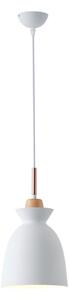 Lustr na lanku SIMPLO 1xE27/15W/230V bílá pr. 19,5 cm