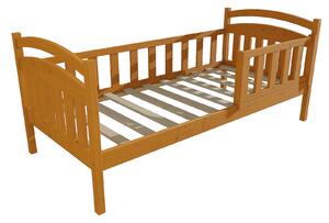 Vomaks Dětská postel DP 014 se zábranou Rozměr: 90 x 160 cm, Barva: moření ořech