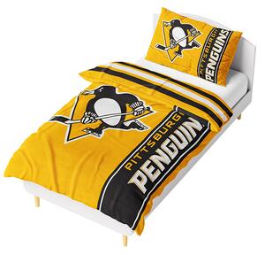 Mikroplyšové povlečení NHL Pittsburgh Penguins Belt 140x200/70x90 cm