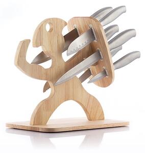 Sada nožů s dřevěným podstavcem Spartan InnovaGoods 7 kusů