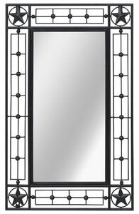 Nástěnné zrcadlo obdélníkové 50 x 80 cm černé