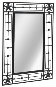 Nástěnné zrcadlo obdélníkové 50 x 80 cm černé