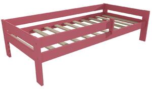 Vomaks Dětská postel DP 018 se zábranou Rozměr: 80 x 170 cm, Barva: barva růžová