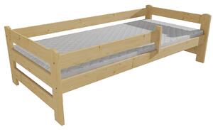 Vomaks Dětská postel DP 019 se zábranou Rozměr: 70 x 160 cm, Barva: surové dřevo