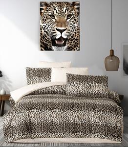 Povlečení bavlněné Leopard 200x140cm+90x70cm TiaHome