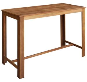 Barový stůl a stoličky sada 7 ks masivní akáciové dřevo