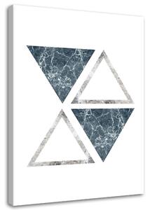 Obraz na plátně Abstraktní mramorové trojúhelníky Rozměry: 40 x 60 cm