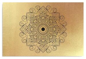 Obraz na plátně Zlatý geometrický motiv mandaly Rozměry: 60 x 40 cm