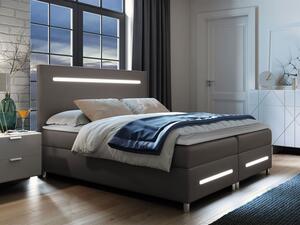 Kontinentální postel Trunida LED, Rozměr postele: 180x200, Barva:: ekokůže Soft 029 Mirjan24 5903211194542