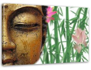 Obraz na plátně Buddha s bambusy Rozměry: 60 x 40 cm